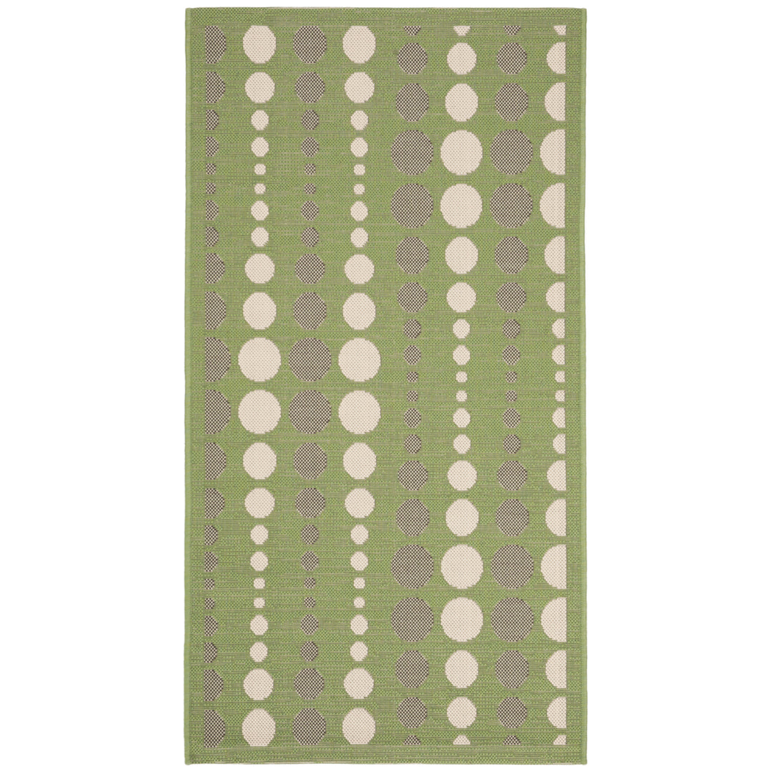 SAFAVIEH Courtyard CY6577-24 Green / Creme Rug Image 1