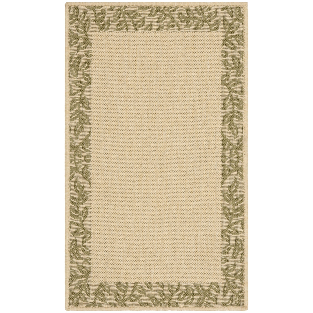 SAFAVIEH Courtyard CY6816-14 Natural / Green Rug Image 1