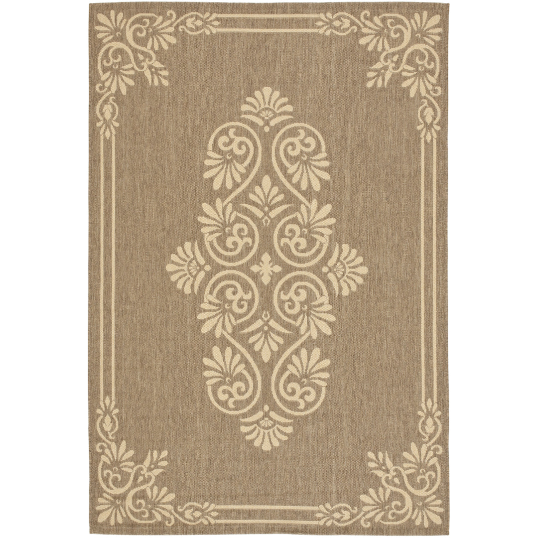 SAFAVIEH Courtyard CY6855-22 Brown / Creme Rug Image 1