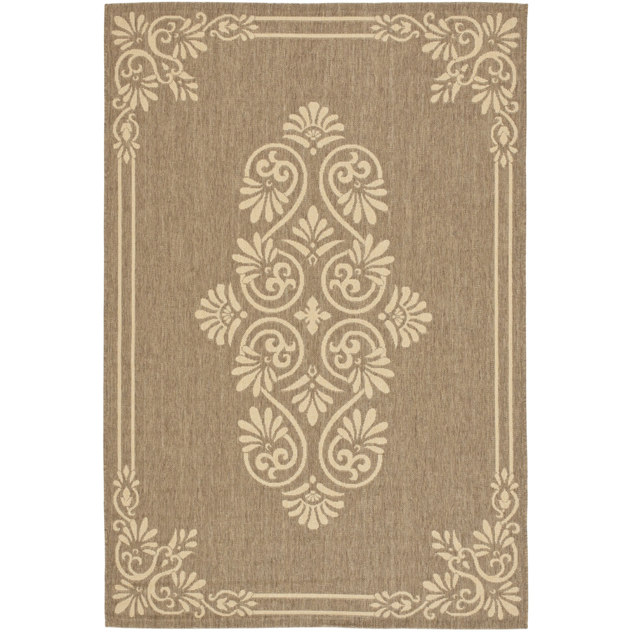 SAFAVIEH Courtyard CY6855-22 Brown / Creme Rug Image 1