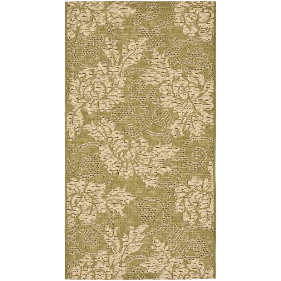 SAFAVIEH Courtyard CY6957-24 Green / Creme Rug Image 1