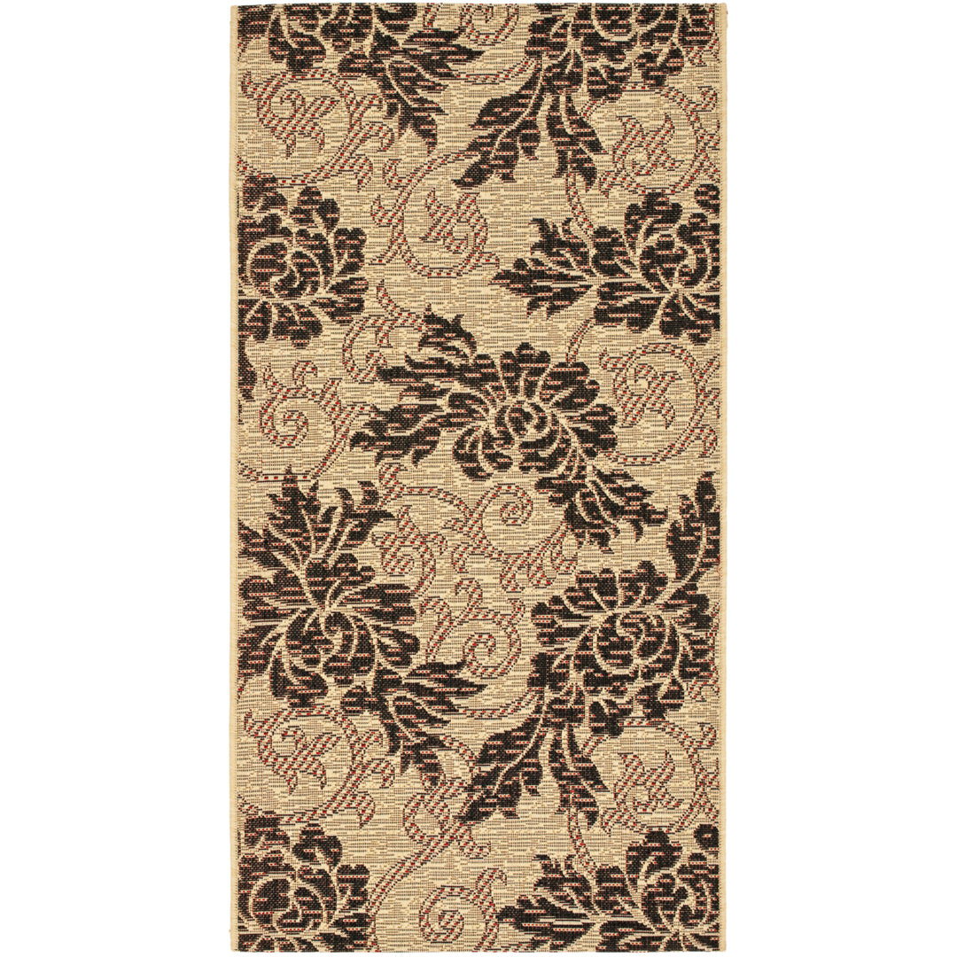 SAFAVIEH Courtyard CY6957-16 Creme / Black Rug Image 1