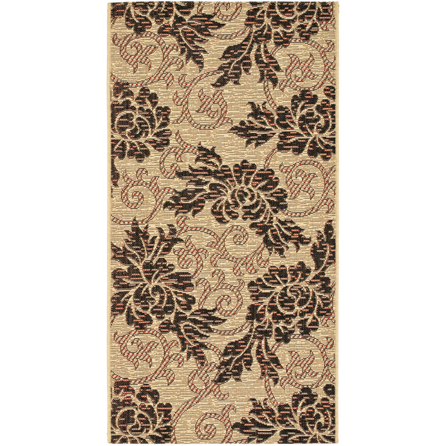 SAFAVIEH Courtyard CY6957-16 Creme / Black Rug Image 1