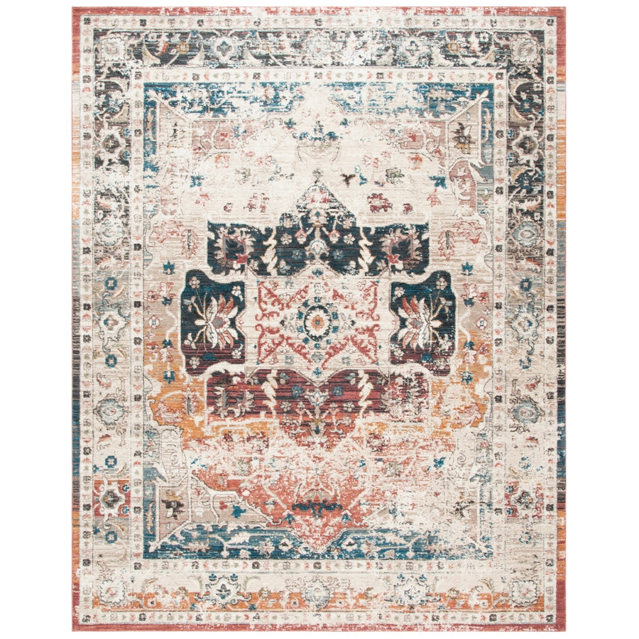 SAFAVIEH Carlyle Collection CYL210A Ivory / Blue Rug Image 1