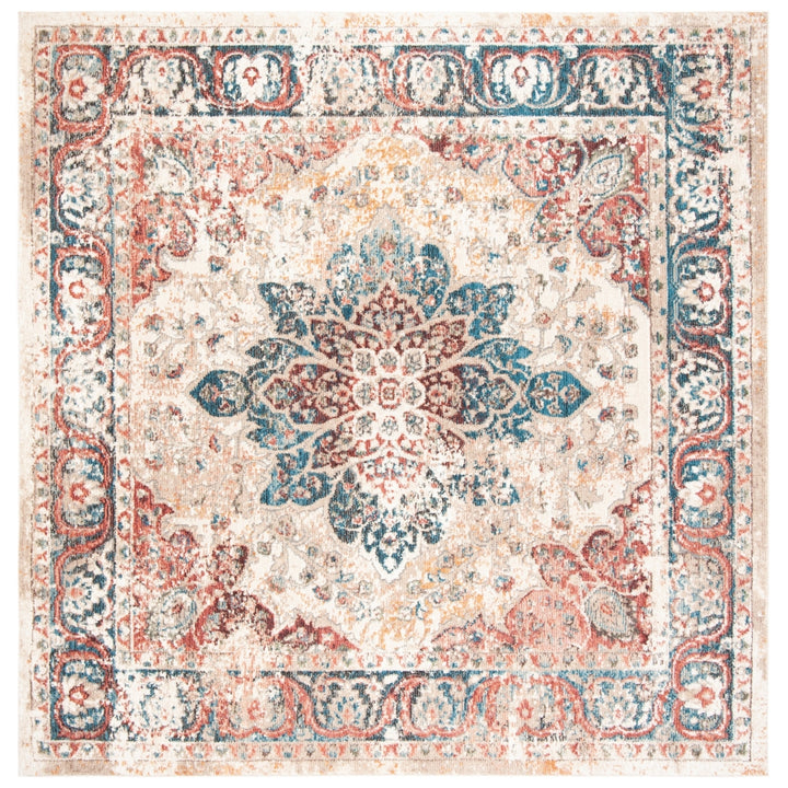 SAFAVIEH Carlyle Collection CYL215B Ivory / Burgundy Rug Image 6