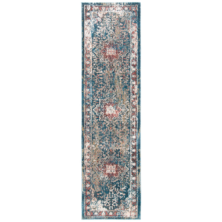 SAFAVIEH Carlyle Collection CYL215J Turquoise / Ivory Rug Image 5