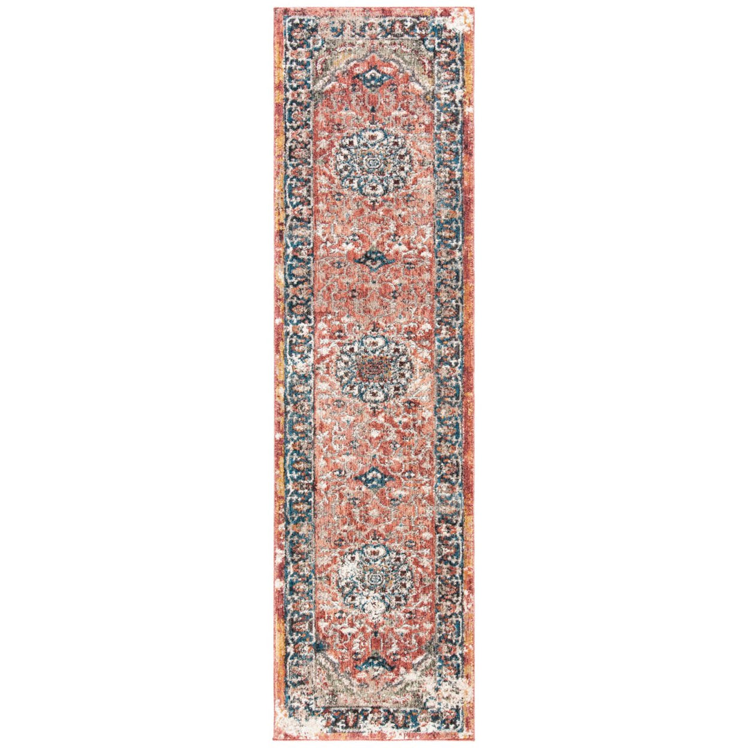 SAFAVIEH Carlyle Collection CYL229P Orange / Blue Rug Image 1