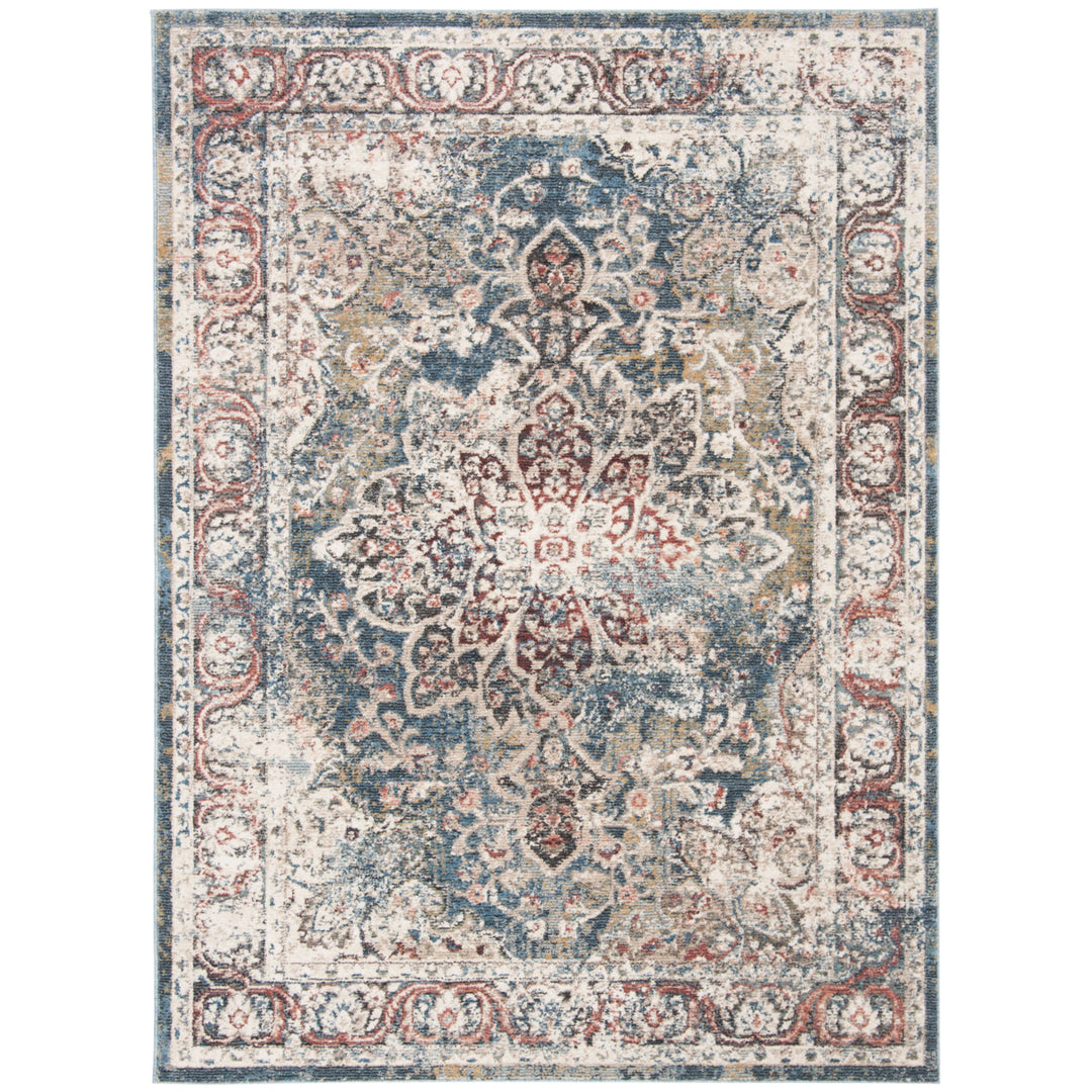 SAFAVIEH Carlyle Collection CYL215J Turquoise / Ivory Rug Image 10