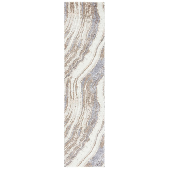 SAFAVIEH Cyrus Shag CYR126A Ivory / Grey Rug Image 5