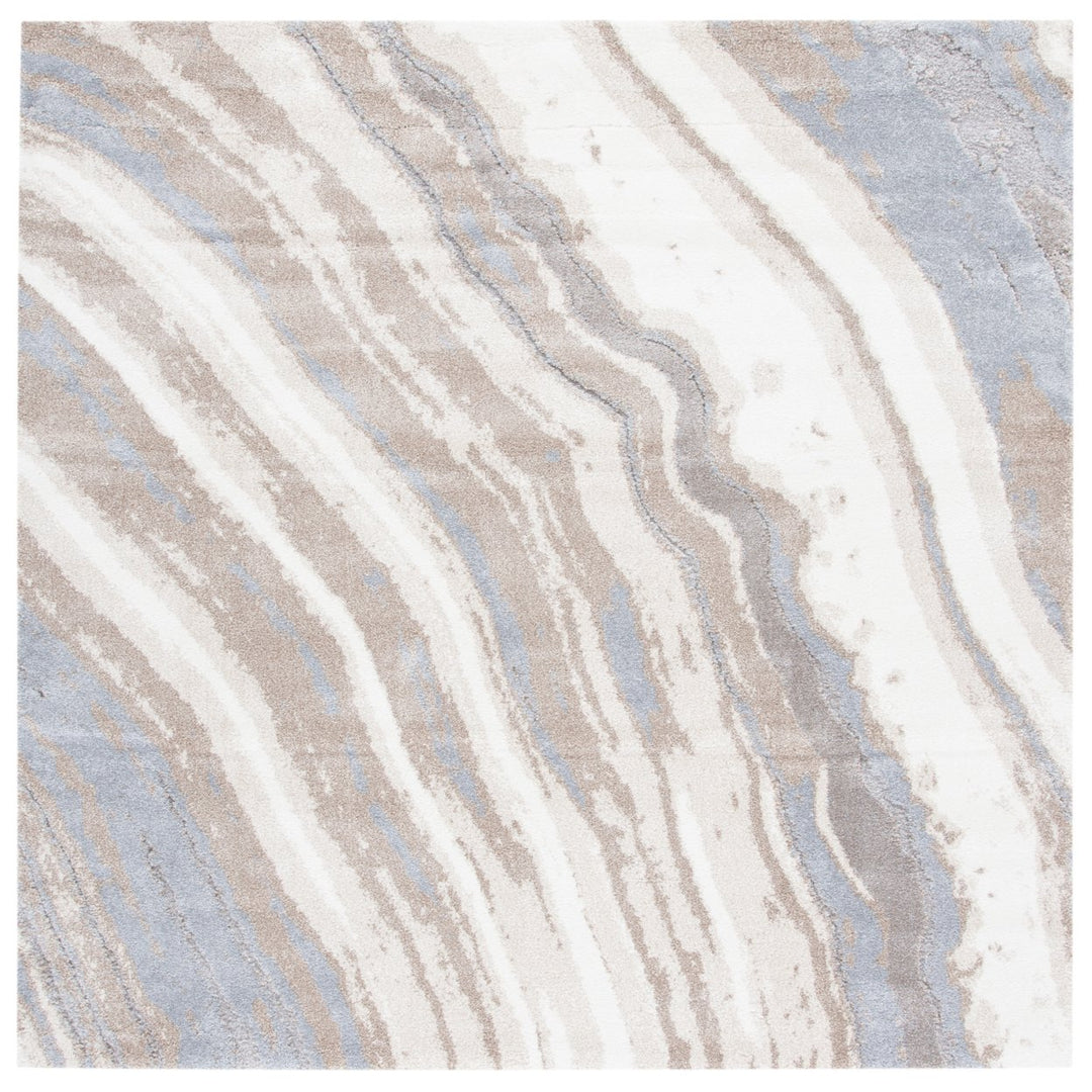 SAFAVIEH Cyrus Shag CYR126A Ivory / Grey Rug Image 6