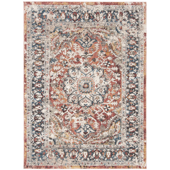 SAFAVIEH Carlyle Collection CYL229P Orange / Blue Rug Image 10