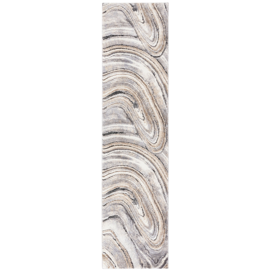 SAFAVIEH Cyrus Shag CYR132A Ivory / Grey Rug Image 5