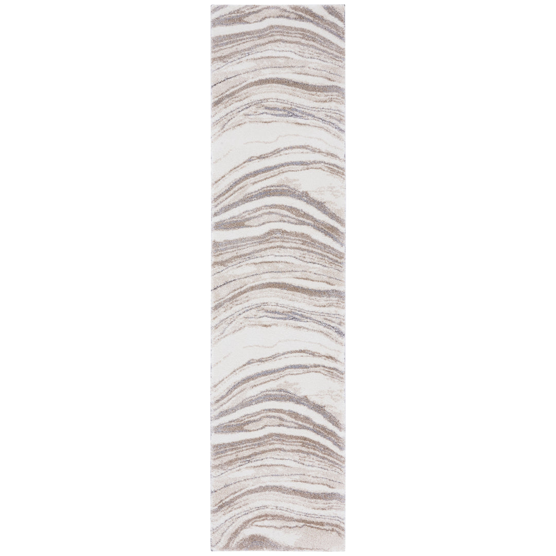 SAFAVIEH Cyrus Shag CYR130A Ivory / Grey Rug Image 5