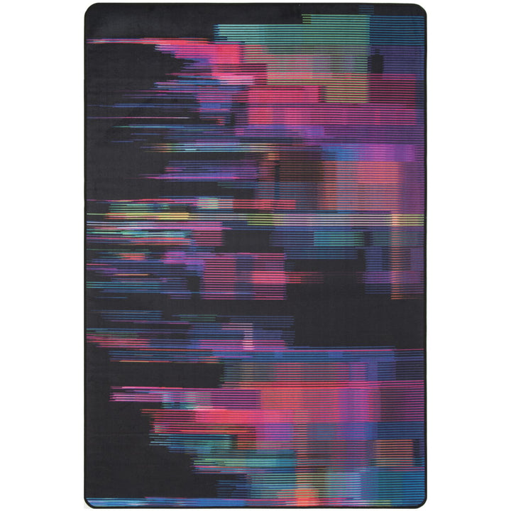 SAFAVIEH Daytona DAY103F Black / Fuchsia Rug Image 1