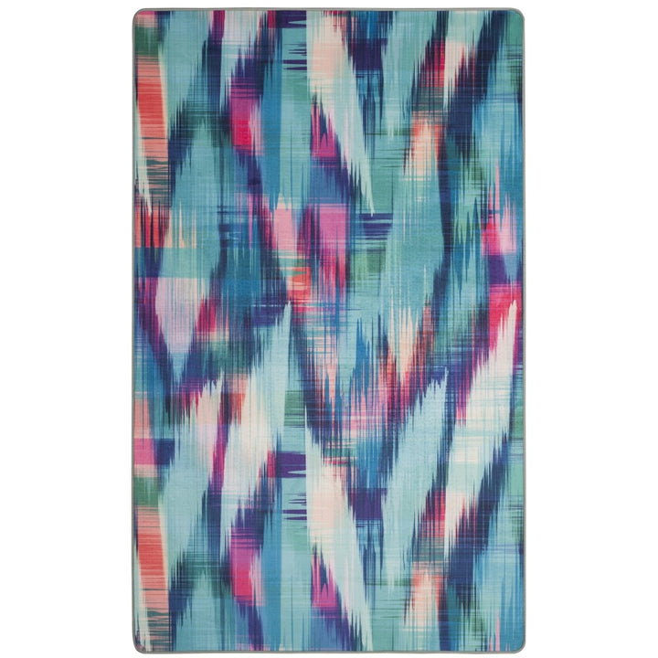 SAFAVIEH Daytona DAY118R Turquoise / Fuchsia Rug Image 1