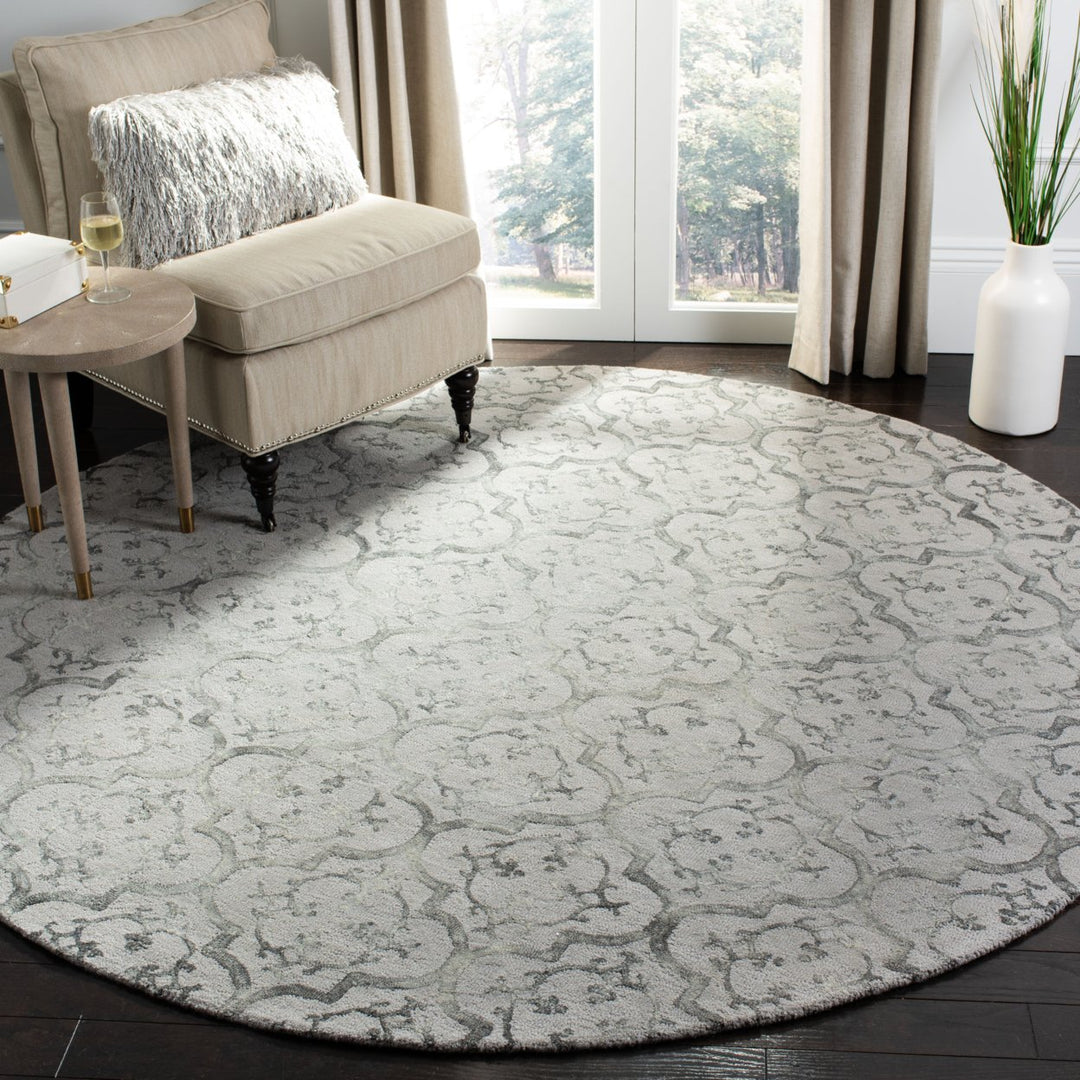 SAFAVIEH Dip Dye Collection DDY102A Handmade Grey Rug Image 2