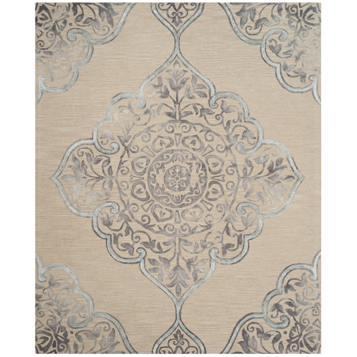 SAFAVIEH Dip Dye DDY510A Handmade Beige / Blue Rug Image 1