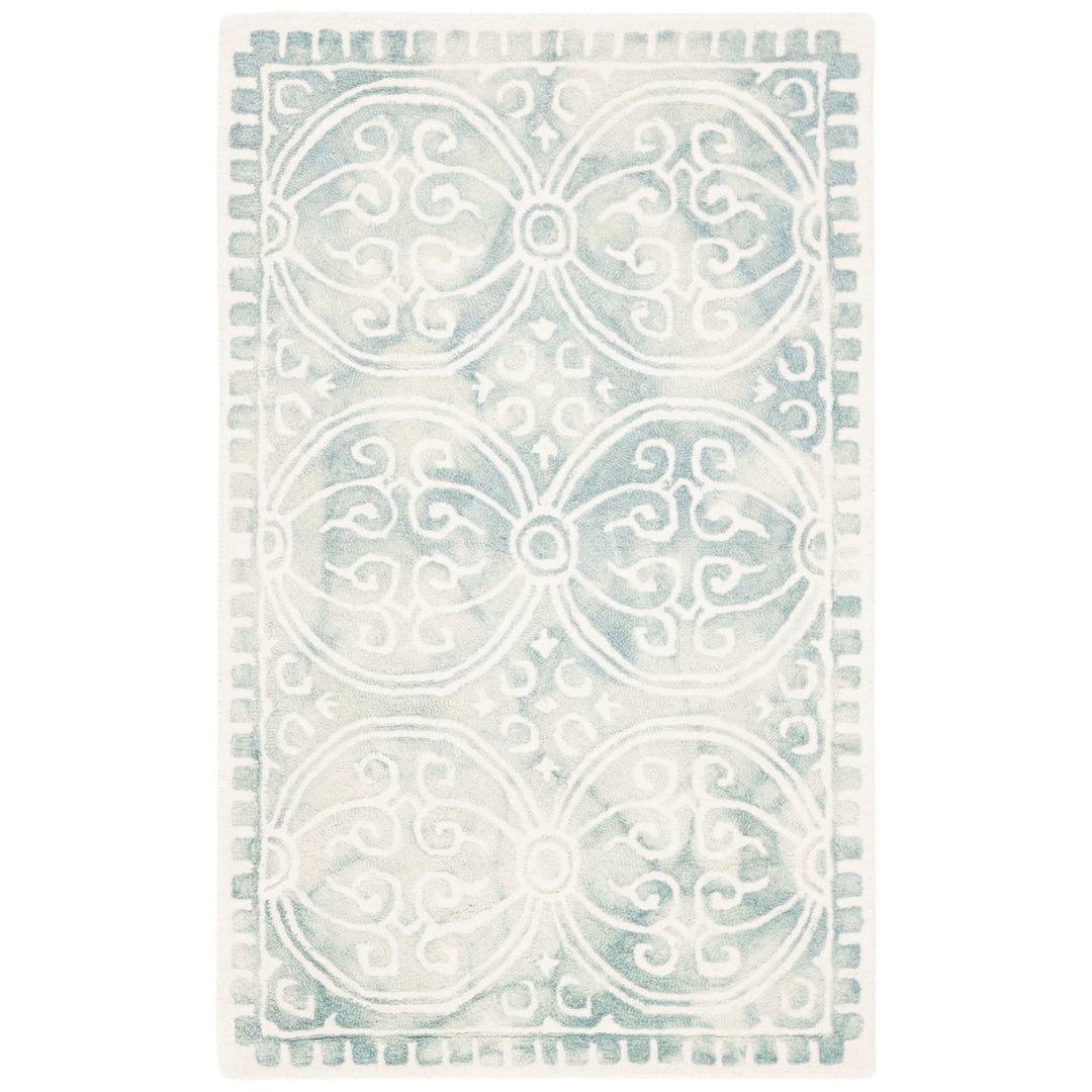 SAFAVIEH Dip Dye DDY211J Handmade Light Green /Ivory Rug Image 8