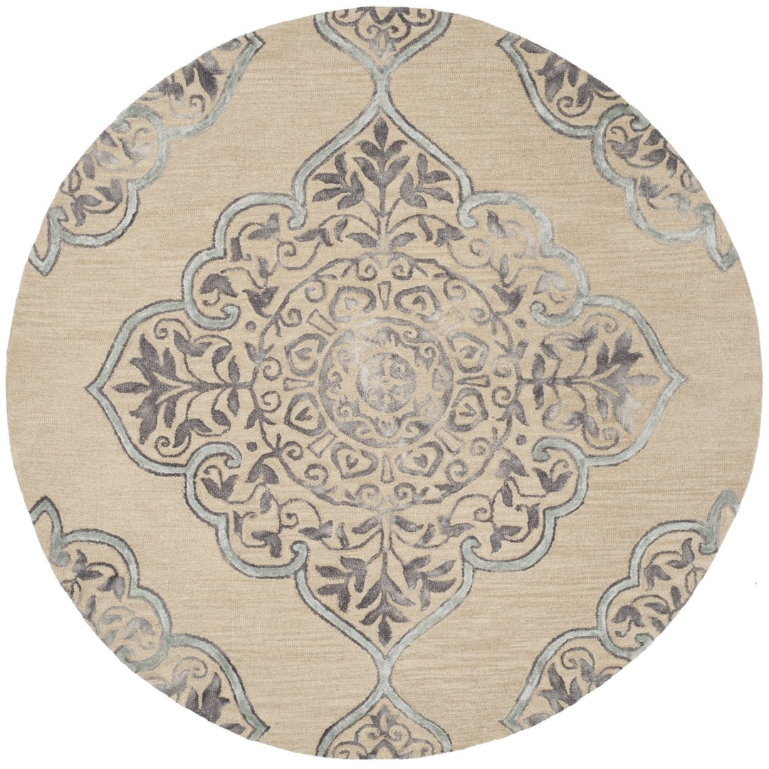 SAFAVIEH Dip Dye DDY510A Handmade Beige / Blue Rug Image 1