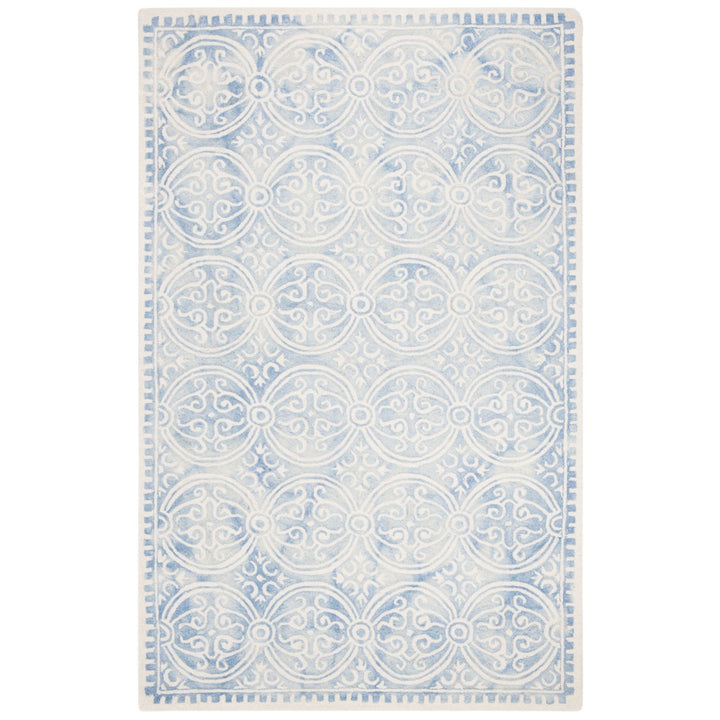 SAFAVIEH Dip Dye DDY211M Handmade Blue / Ivory Rug Image 1