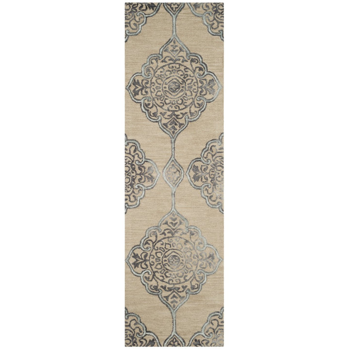 SAFAVIEH Dip Dye DDY510A Handmade Beige / Blue Rug Image 1