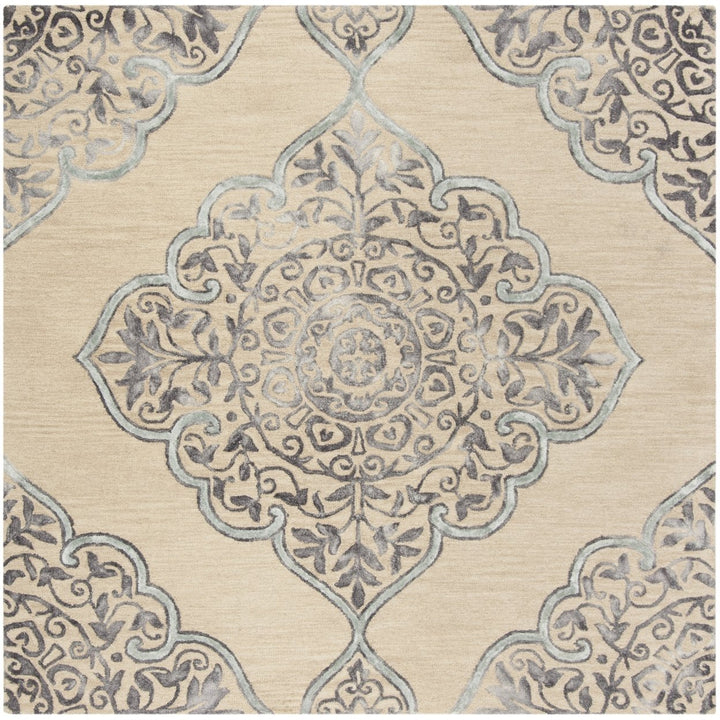 SAFAVIEH Dip Dye DDY510A Handmade Beige / Blue Rug Image 1