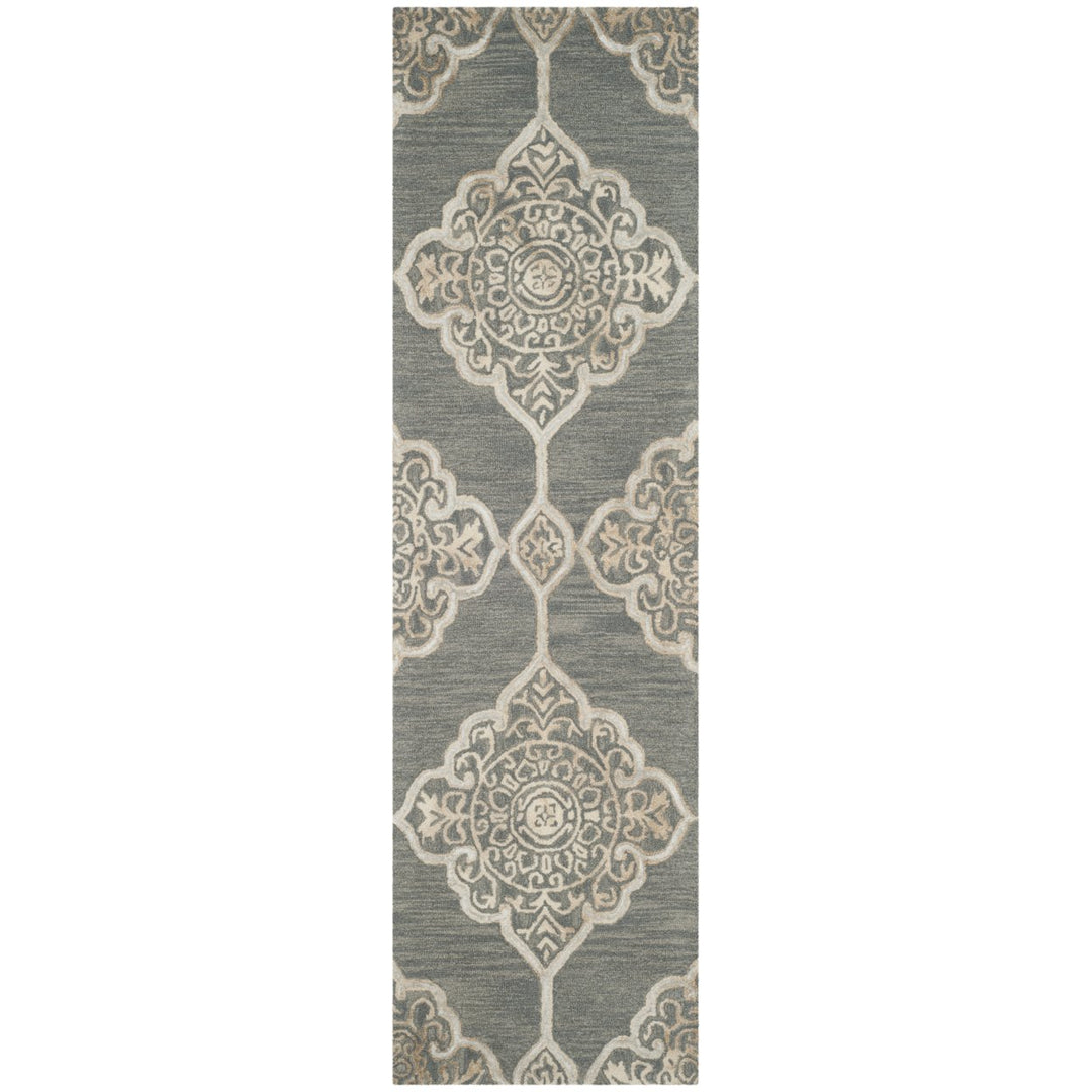 SAFAVIEH Dip Dye DDY510B Handmade Slate / Beige Rug Image 1