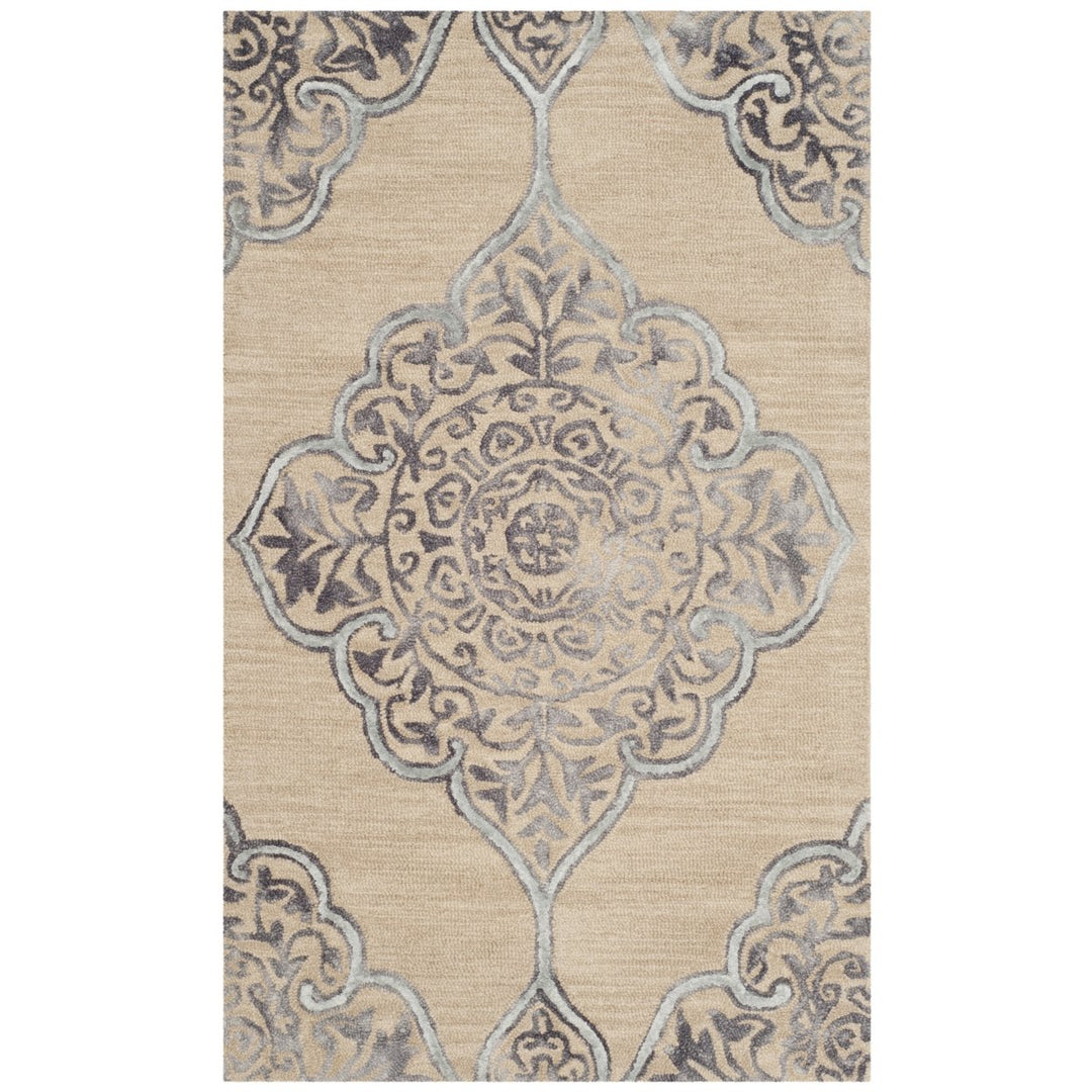 SAFAVIEH Dip Dye DDY510A Handmade Beige / Blue Rug Image 1