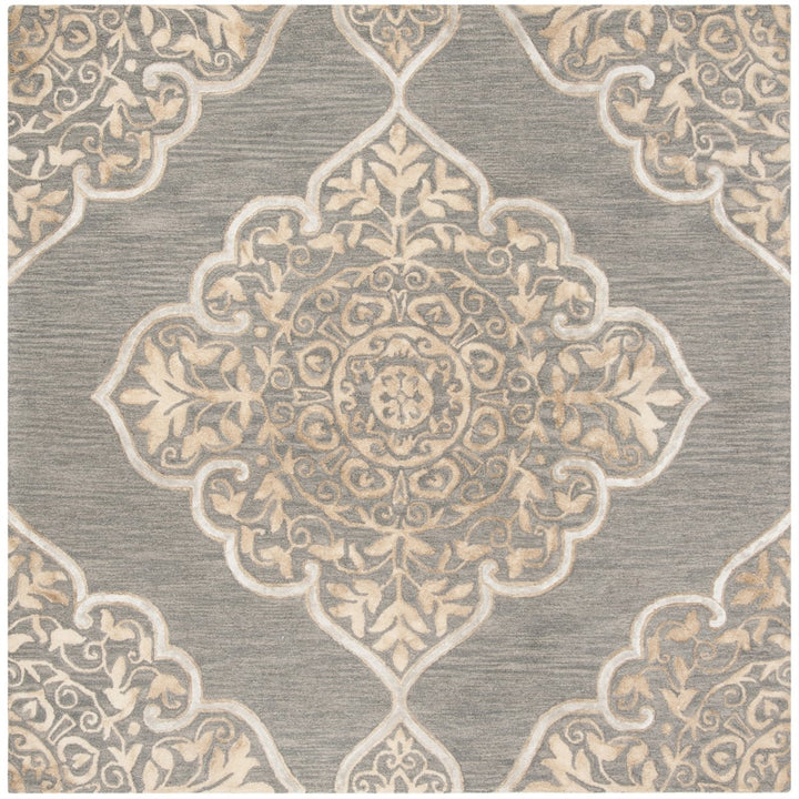 SAFAVIEH Dip Dye DDY510B Handmade Slate / Beige Rug Image 1