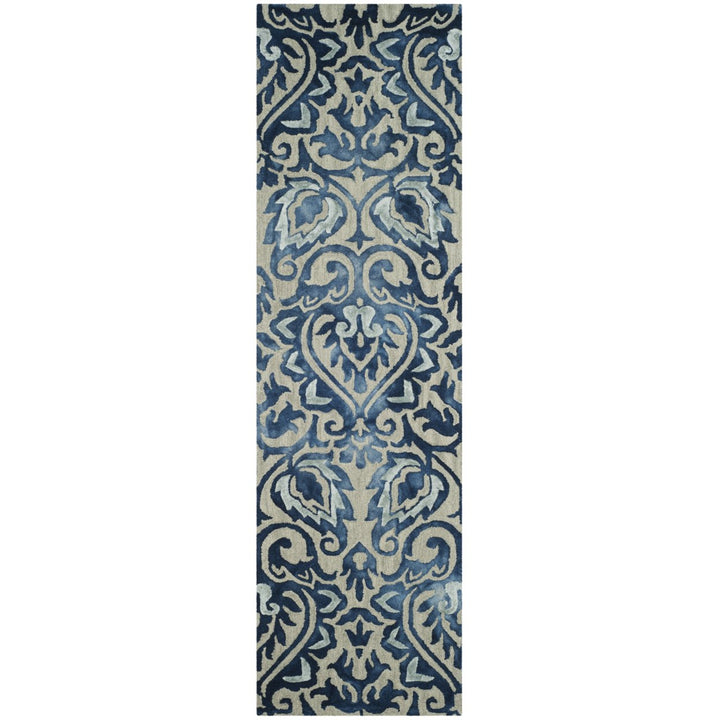 SAFAVIEH Dip Dye DDY511K Handmade Royal Blue / Beige Rug Image 1