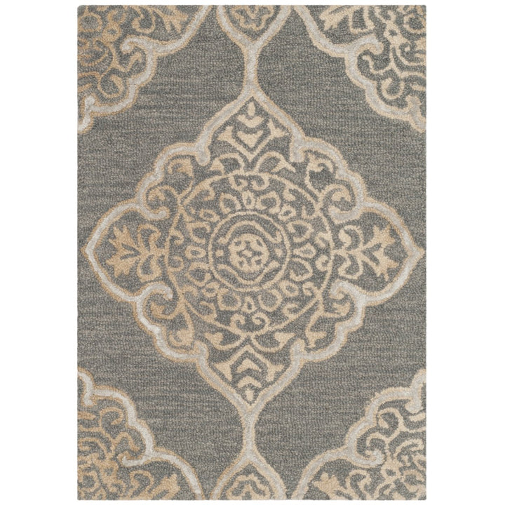 SAFAVIEH Dip Dye DDY510B Handmade Slate / Beige Rug Image 1