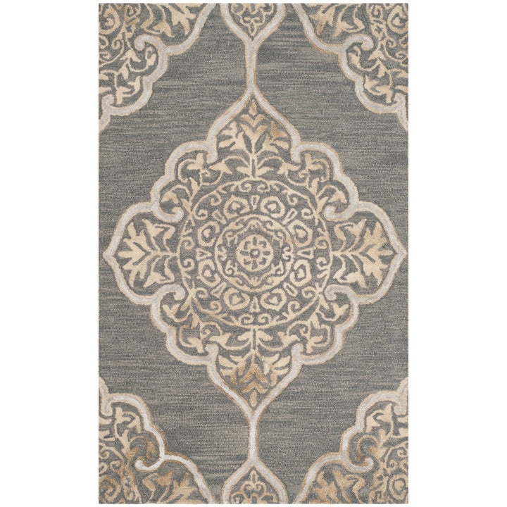 SAFAVIEH Dip Dye DDY510B Handmade Slate / Beige Rug Image 1