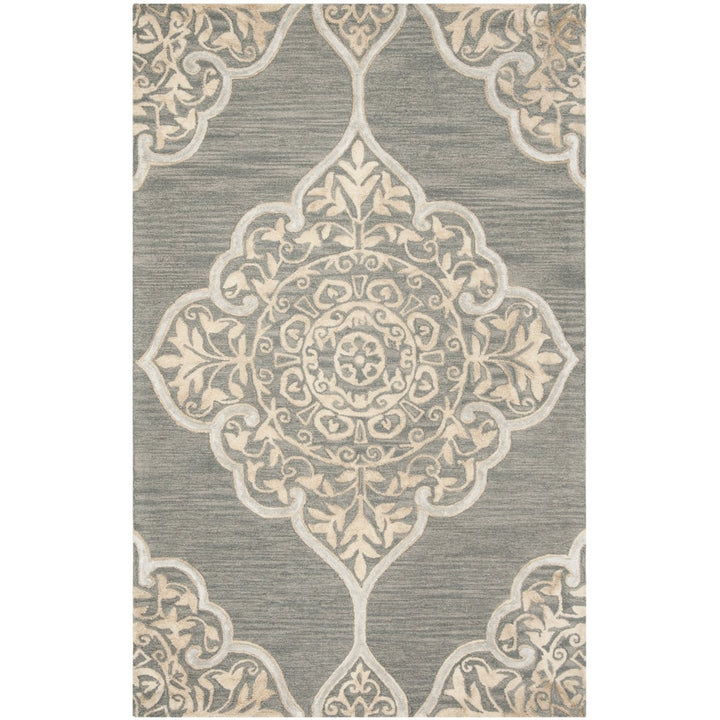 SAFAVIEH Dip Dye DDY510B Handmade Slate / Beige Rug Image 1