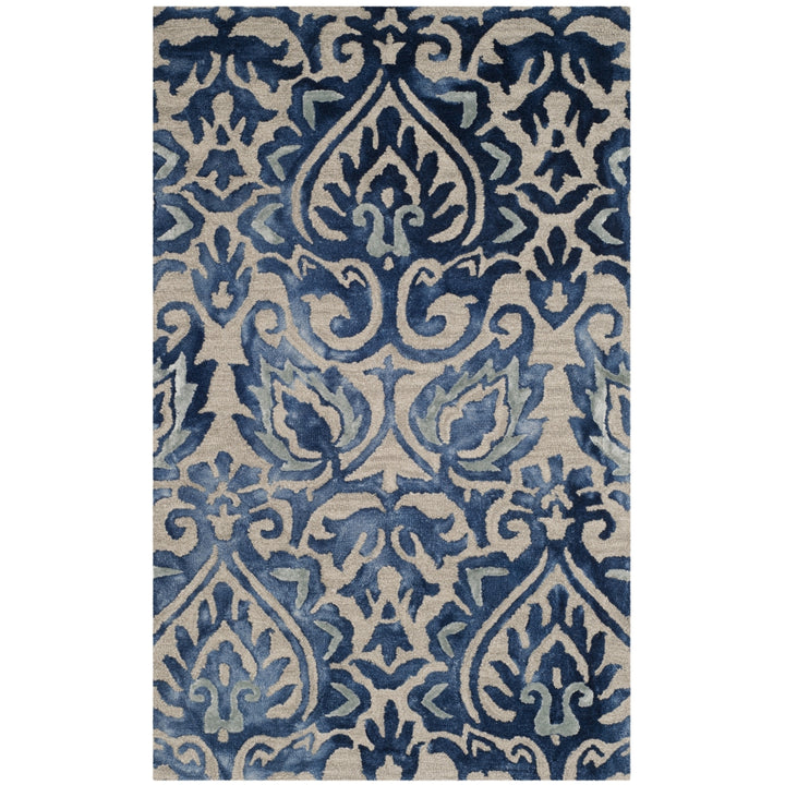 SAFAVIEH Dip Dye DDY511K Handmade Royal Blue / Beige Rug Image 9