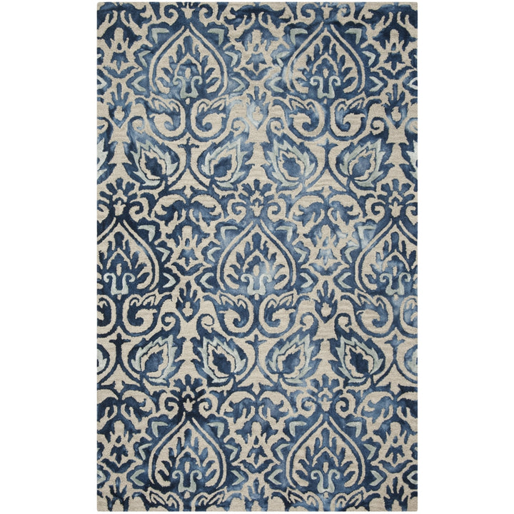 SAFAVIEH Dip Dye DDY511K Handmade Royal Blue / Beige Rug Image 10