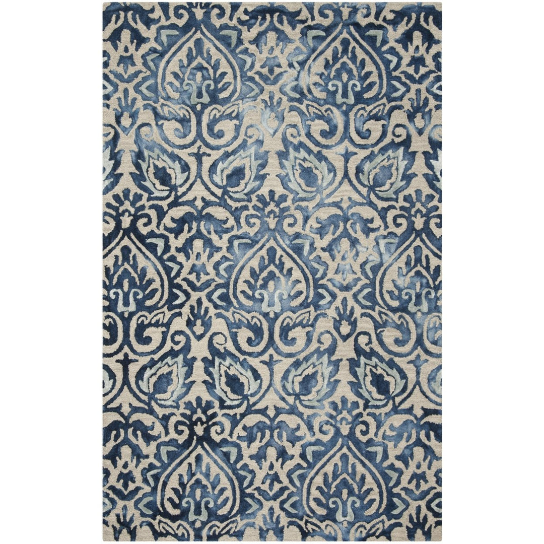 SAFAVIEH Dip Dye DDY511K Handmade Royal Blue / Beige Rug Image 1