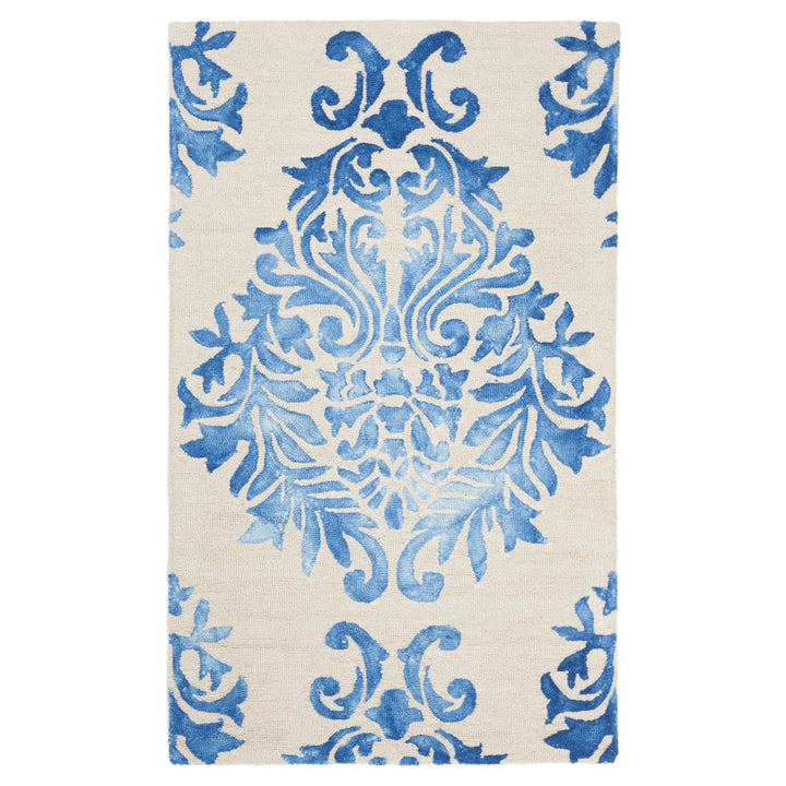 SAFAVIEH Dip Dye DDY516A Handmade Beige / Blue Rug Image 4