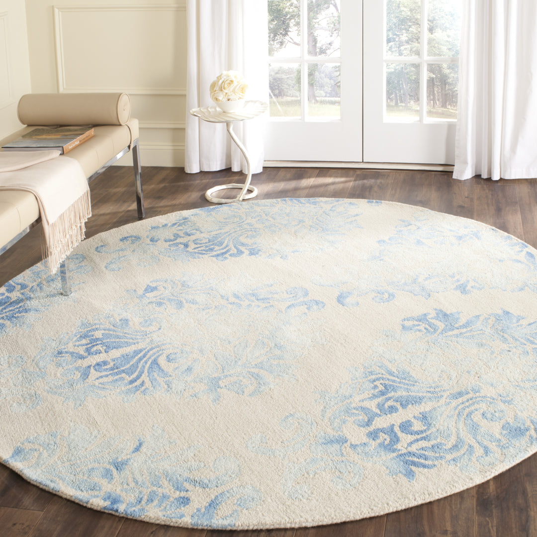 SAFAVIEH Dip Dye DDY516A Handmade Beige / Blue Rug Image 8