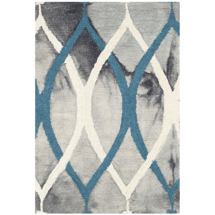 SAFAVIEH Dip Dye DDY534J Handmade Grey / Ivory Blue Rug Image 3