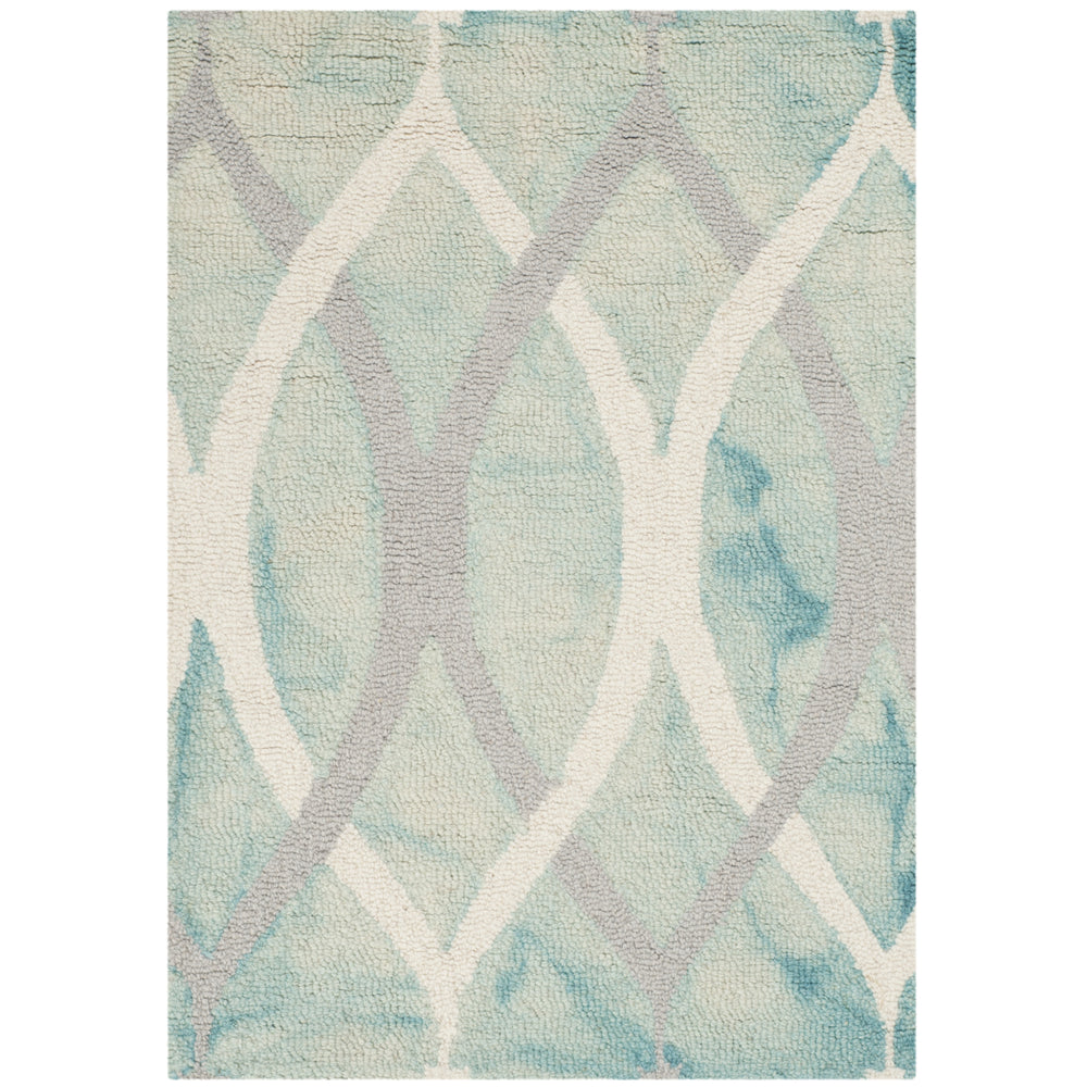 SAFAVIEH Dip Dye DDY534Q Handmade Green / Ivory Grey Rug Image 2