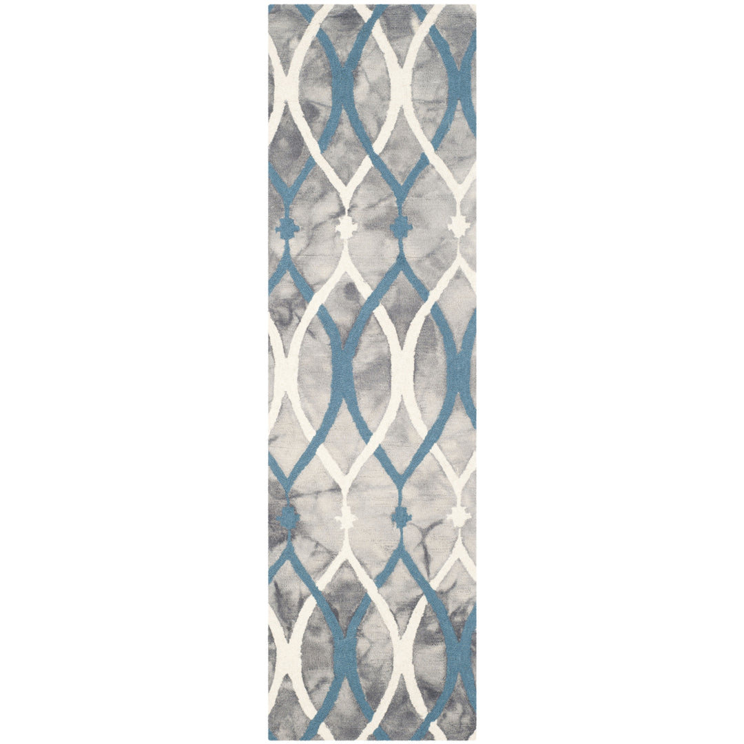 SAFAVIEH Dip Dye DDY534J Handmade Grey / Ivory Blue Rug Image 4