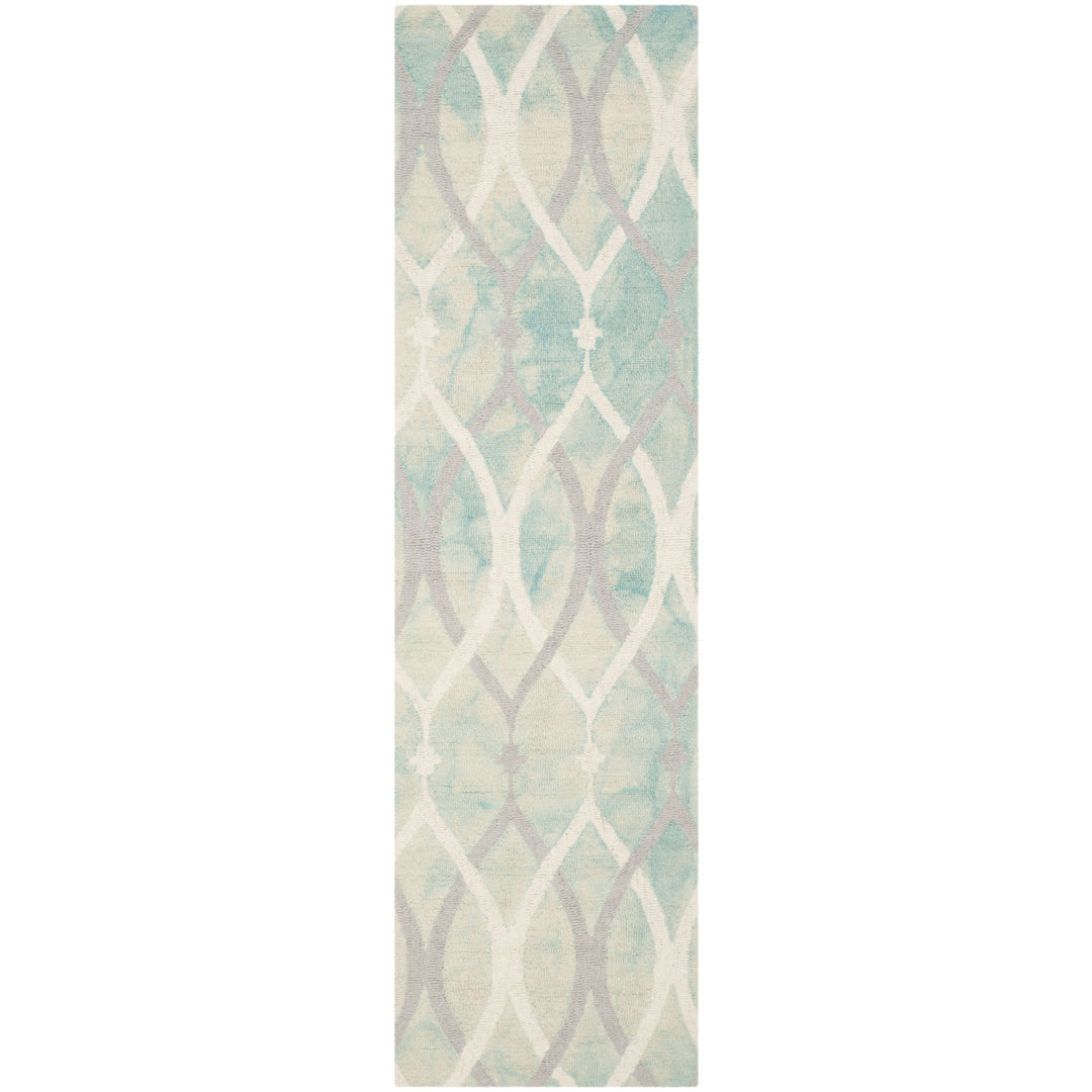 SAFAVIEH Dip Dye DDY534Q Handmade Green / Ivory Grey Rug Image 3