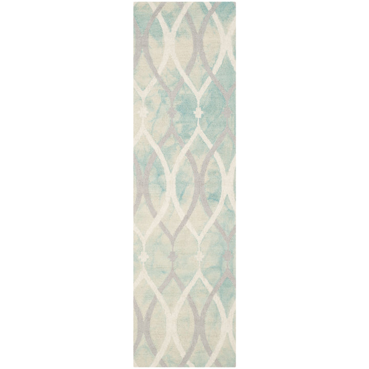 SAFAVIEH Dip Dye DDY534Q Handmade Green / Ivory Grey Rug Image 3