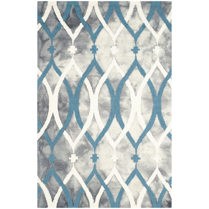 SAFAVIEH Dip Dye DDY534J Handmade Grey / Ivory Blue Rug Image 5