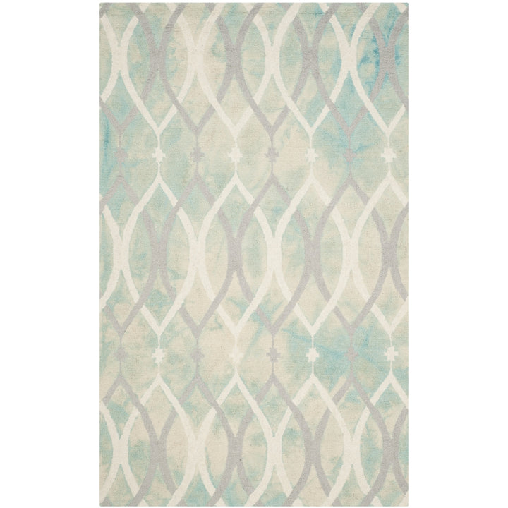 SAFAVIEH Dip Dye DDY534Q Handmade Green / Ivory Grey Rug Image 5