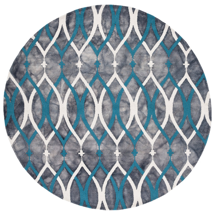 SAFAVIEH Dip Dye DDY534J Handmade Grey / Ivory Blue Rug Image 7