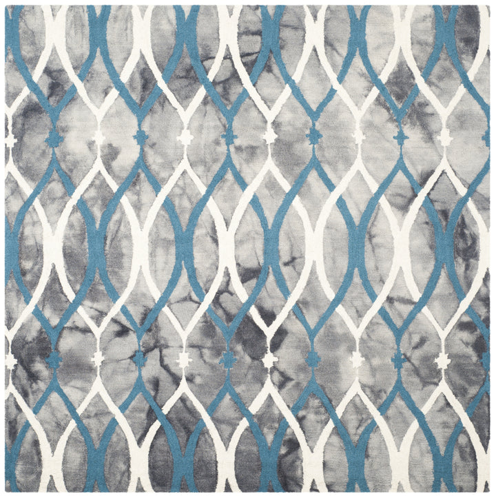 SAFAVIEH Dip Dye DDY534J Handmade Grey / Ivory Blue Rug Image 8