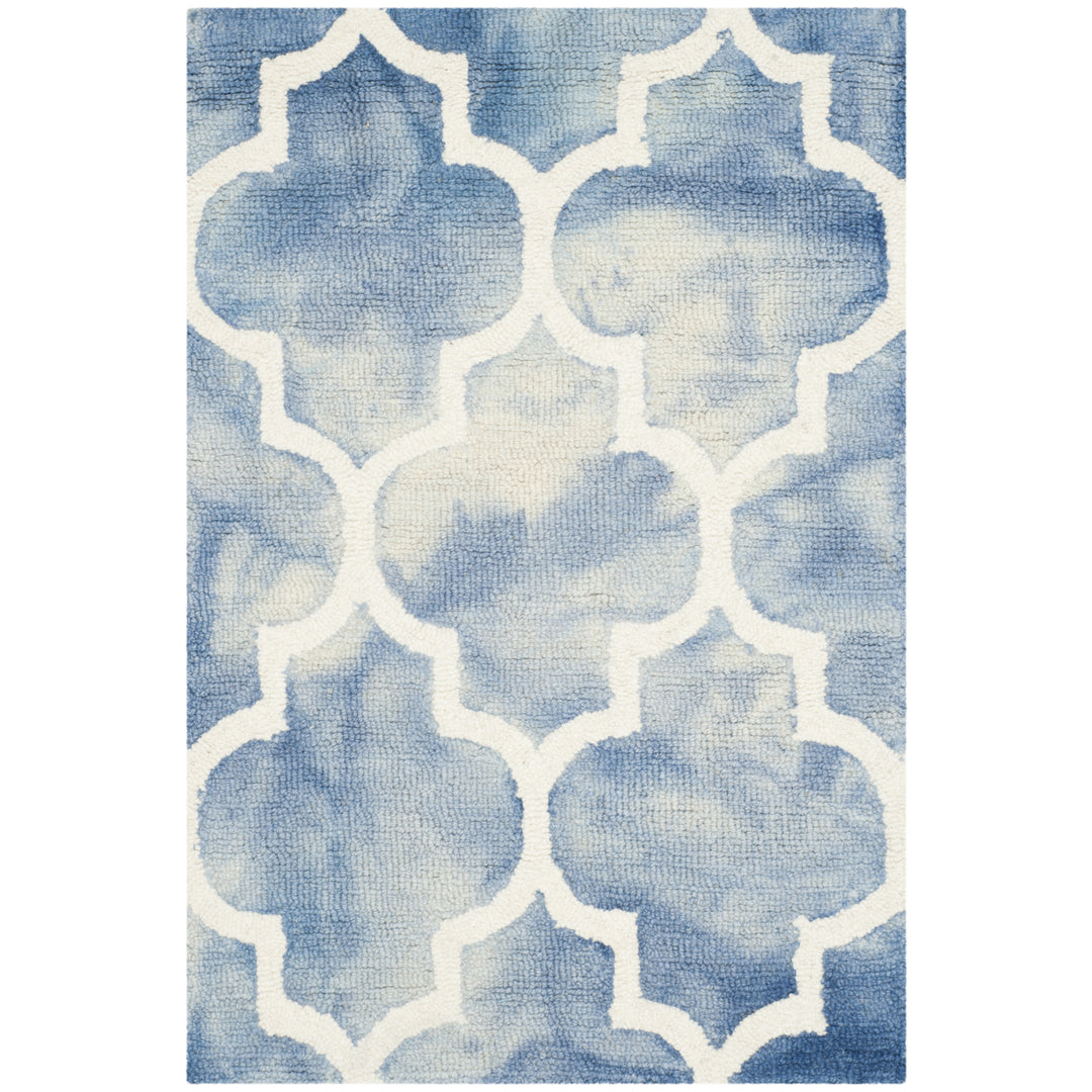 SAFAVIEH Dip Dye DDY535K Handmade Blue / Ivory Rug Image 2