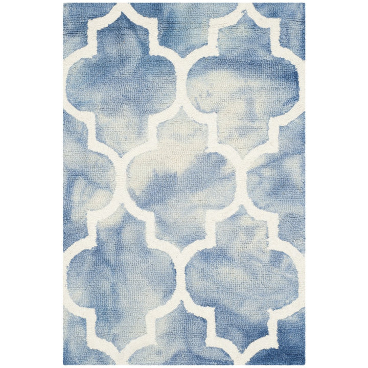 SAFAVIEH Dip Dye DDY535K Handmade Blue / Ivory Rug Image 1