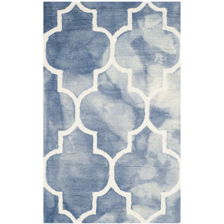 SAFAVIEH Dip Dye DDY535K Handmade Blue / Ivory Rug Image 3